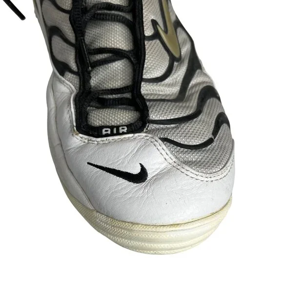 Nike Air Flight Determination Sneakers Mens Size 12.5 Lace Up White Black Rare - Picture 9 of 16